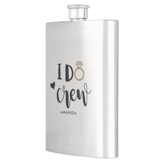 Flasque Bridesmaid I Do Crew Black and White Flask (Gauche)