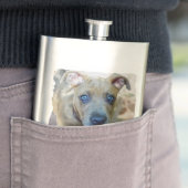 Flasque Brindle Pit Bull Puppy par Shirley Taylor (En situation)