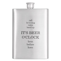 Bros avant la maison Groomsmen Mariage Flask