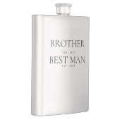 Flasque Brother Best Man Wedding Groomsman Custom Est (Droite)
