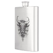 Flasque Bull Wild Animal Nature Illustration Art tatouage (Gauche)