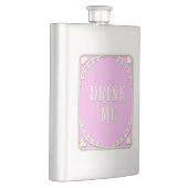 Flasque "Buvez-Moi" Wonderland Tea Party Emblem Rose migno (Droite)