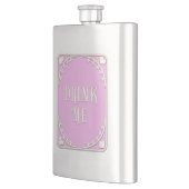 Flasque "Buvez-Moi" Wonderland Tea Party Emblem Rose migno (Gauche)
