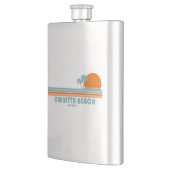 Flasque Cabretta Beach Sapelo Island Géorgie Palmier Solei (Gauche)