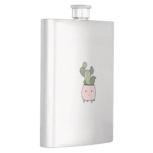 Flasque Cactus de sourire succulent dans le pot de fleurs (Droite)