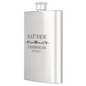 FLASQUE CADEAU PERSONNALISÉ DE GROOMSMAN (Gauche)