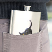 Flasque Cadeaux et accessoires de chat noir (En situation)