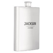 Flasque Cadeaux Personnalisés pour Garçons d'Honneur Noir  (Droite)