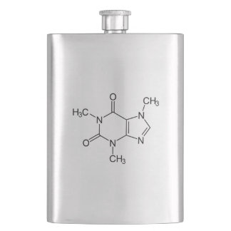 Flasque Caféine Molécule Chimie Café Atomes