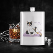 Flasque Calico Chat Classique Funny Chat Violet