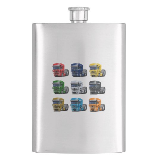 Flasque Camion de dessin (devant)