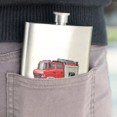 Flasque Camion-feu de dessin (En situation)