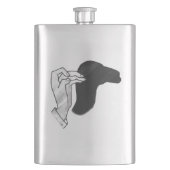 Flasque Camion Silhouette à la main (devant)