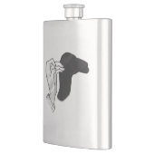 Flasque Camion Silhouette à la main (Gauche)