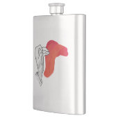 Flasque Camion Silhouette Main Rouge (Gauche)