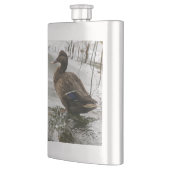 Flasque Canard gris sur la nuit du lac (Gauche)