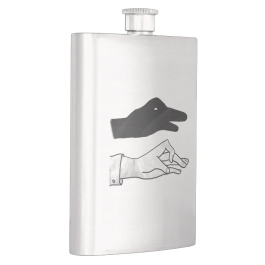 Flasque Canard Silhouette main (Droite)