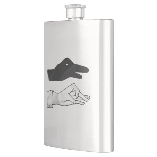 Flasque Canard Silhouette main (Gauche)