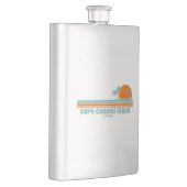 Flasque Cape Charles Beach Virginia Sun Palm Trees (Droite)