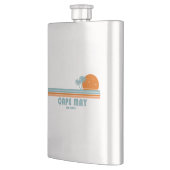 Flasque Cape May New Jersey Sun Palm Trees (Gauche)