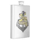 Flasque Capitaine de bateau personnalisable votre Ancre (Droite)