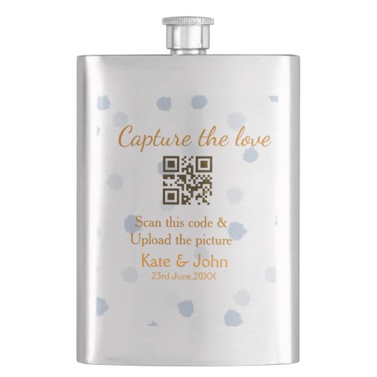 Flasque Capturer l'amour ajouter QR numérisation télécharg (devant)