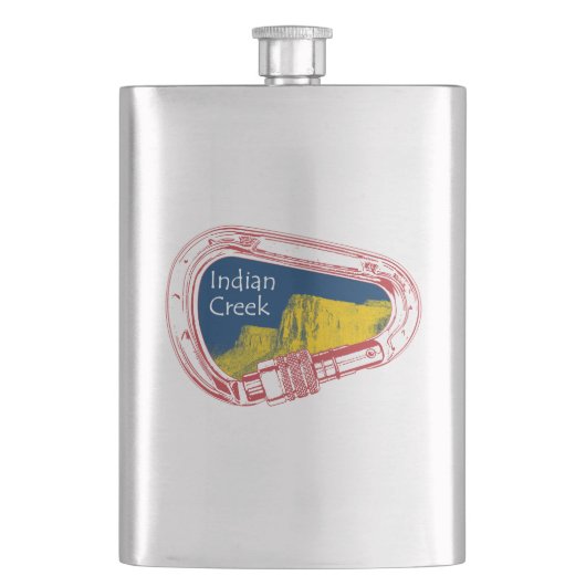 Flasque Carabiner Escalade de Indian Creek (devant)