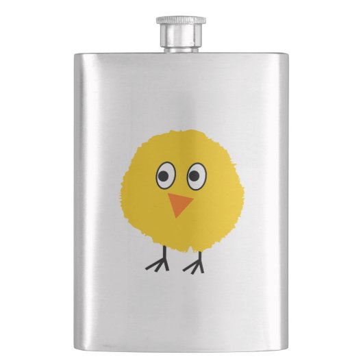 Flasque Caricature au poulet mignon (devant)