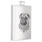 Flasque Carlin Animaux de compagnie Nature Illustration Ar (Droite)