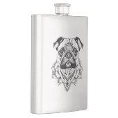 Flasque Carlin Animaux de compagnie Nature Illustration Ar (Droite)