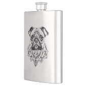 Flasque Carlin Animaux de compagnie Nature Illustration Ar (Gauche)