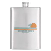 Flasque Carolina Beach Caroline du Nord Sun Palm Trees (devant)