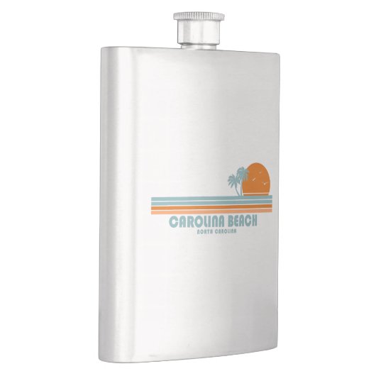 Flasque Carolina Beach Caroline du Nord Sun Palm Trees (Droite)