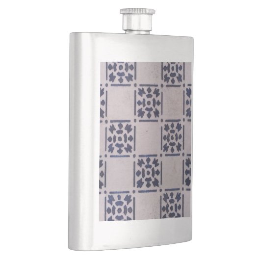 Flasque Carrelage Delft Bleu : Motif d'art néerlandais cla (Droite)