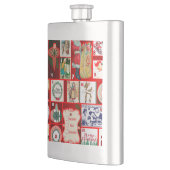 Flasque Carrés de l'illustration de Noël (Gauche)