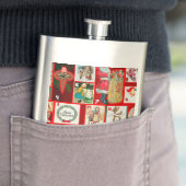 Flasque Carrés de l'illustration de Noël (En situation)