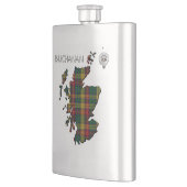 Flasque Carte Clan Buchanan Crest & Tartan (Gauche)