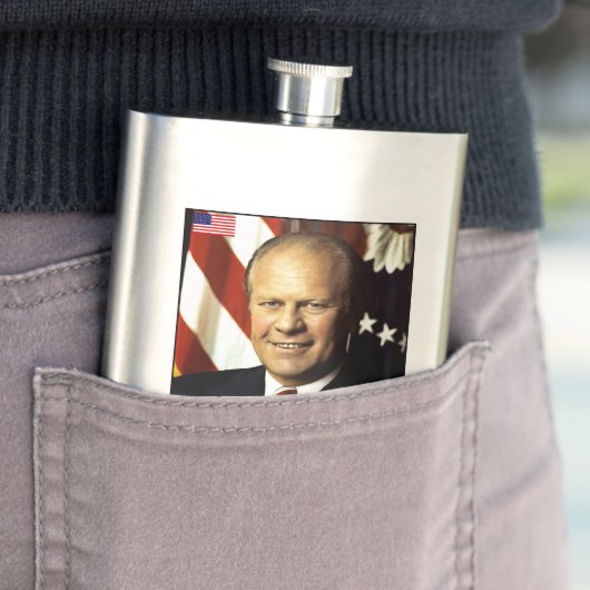 Flasque Carte de base-ball Gerald Ford (En situation)