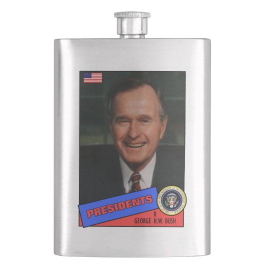 Flasque Carte de baseball de George H.W. Bush (devant)