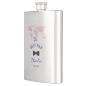 Flasque Carte du monde de mariage de destination Le meille (Gauche)