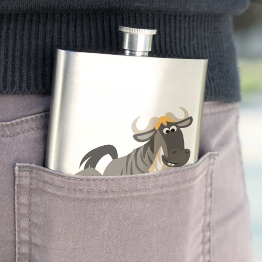Flasque Cartoon Tap Dancing Wildebeest Classique Flask (En situation)