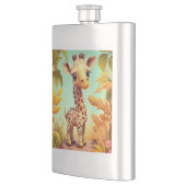 Flasque Cartoon Tropical Cute Baby Giraffe (Gauche)
