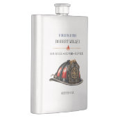 Flasque Casque de retraite de pompier Courage Honneur (Droite)