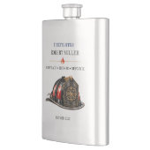 Flasque Casque de retraite de pompier Courage Honneur (Gauche)
