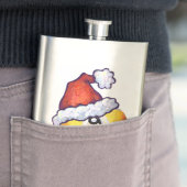 Flasque casquette rouge de Noël à 9 balles (En situation)