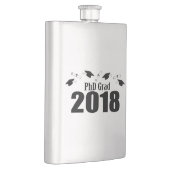Flasque Casquettes du diplômé 2018 de PhD et diplômes (Droite)
