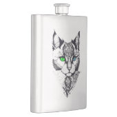 Flasque Cat Animaux Animaux Animaux Illustration Art tatou (Droite)