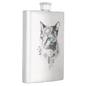 Flasque Cat Animaux Animaux Animaux Illustration Art tatou (Droite)