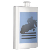 Flasque Cavalier franchissant un obstacle. Flask (Droite)