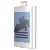 Flasque Cavalier franchissant un obstacle. Flask (Gauche)